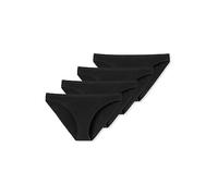 Schiesser Damen Minislip 4-Pack Serie 95/5" - schwarz - Größe 44