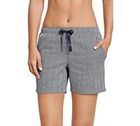 Schiesser Damen Mix & Relax Webhose kurz Schlafanzughose, per Pack Blau (Nachtblau 804), 38 (Herstellergröße: 038)