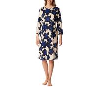Schiesser Nachthemd Comfort Nightwear 3/4‑Arm 100 cm Blumenprint Mehrfarbig Gr. 38