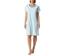 Schiesser Damen Kurzarm Baumwolle Modal Sleepshirt Bigshirt-Nightwear Nachthemd, Jade_181260, 52