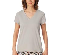 Schiesser Damen Nachthemd Bigshirt Kurzarm mit Taschen - Nachtwäsche, Jade_181251, 38