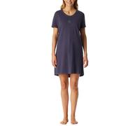 Schiesser Damen Nachthemd Kurzarm weiche Baumwolle Bigshirt mit Taschen - Nightwear