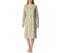 Schiesser Nachthemd Comfort Essentials Langarm gemustert Linde Größe 42