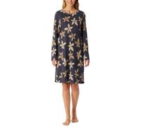 Nachthemd langarm Blumen graphit - Comfort Nightwear 46