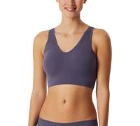 Schiesser Bustier Invisible Soft nahtlos mit herausnehmbaren Pads Indigo Größe 38 Damen