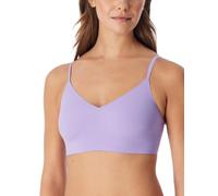 Bustier SCHIESSER "Invisible Soft", Damen, Gr. 44, N-Gr, 821, lila, Single Jersey, Obermaterial: 75% Polyamid, 25% Elasthan, körpernah, BHs Bustier, Mikrofaser, herausnehmbare Pads, V-Ausschnitt, Lase