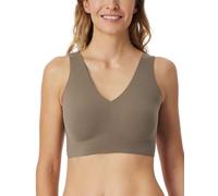 Schiesser Damen nahtloses Bustier mit herausnehmbaren Pads - Invisible Soft, Taupe_181767, 38