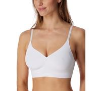 Schiesser Damen Nahtloses Spaghettiträger Mit Herausnehmbaren Pads - Invisible Soft Bustier, Weiss_179821, 38 EU