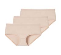 SCHIESSER Damen Panty, 3er Pack - Invisible Cotton, Nahtlos, Vorteilspack Beige/Beige/Beige 2XL