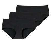 SCHIESSER Damen Panty, 3er Pack - Invisible Cotton, Nahtlos, Vorteilspack Schwarz/Schwarz/Schwarz M