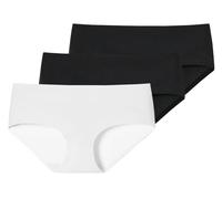 Panty SCHIESSER "Panty 3er Pack", Damen, Gr. M, schwarz (schwarz, schwarz, weiß), Obermaterial: 50% Baumwolle CO. 40% Polyamid PA. 10% Elasthan EL., Unterhosen Panty (75568028-M) schwarz, schwarz, wei