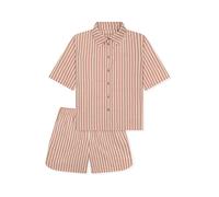 SCHIESSER - Schlafanzug kurz terracotta - Gr. - 36