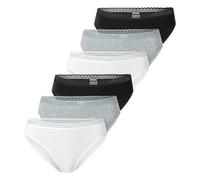 Schiesser Damen Rio Slip - 95/5 Modern Cotton - 6er Pack | Slips mit femininer Spitze, hoher weichem Bundabschluss
