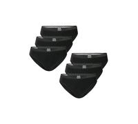 Schiesser Damen Rioslip 6-Pack Modern Multipacks - schwarz - Größe 40