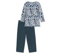 Schiesser Damen Schlafanzug 3/4 blaugrau, 181236, Gr. 50