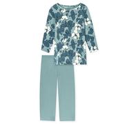 Schiesser Damen Schlafanzug 3/4-lang - Bio-Baumwolle, Blumenprint, Comfort Nightwear, 181236-709