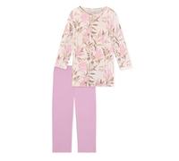Schiesser Damen Schlafanzug 3/4 Lange Hose mit 3/4 Arm - 181236 Farbe:Mehrfarbig 3