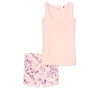 Schiesser Damen Schlafanzug Kurz Pyjamaset, Rot (Sorbet 524), 40