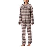 Schiesser Pyjama Damen lang Frottee warm kuschelig mehrfarbig Größe 48