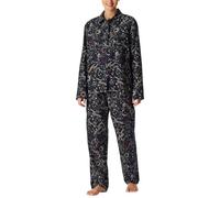 Pyjama lang Flanell dunkelblau bedruckt - X-Mas Family 42