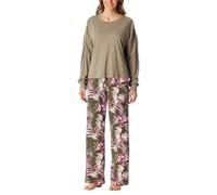 Schiesser Damen Schlafanzug lang Modern Nightwear Interlock Jade Größe 40
