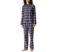 Pyjama lang Flanell indigo kariert - Selected Premium Warming 38