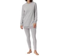 Schiesser Damen Schlafanzug mit Leggings weich und kuschelig - Frottee