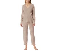 Schiesser Damen Schlafanzug Set lang 7/8 Modal-Selected Premium Pyjamaset, Natur_181890, 40