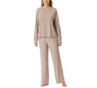 Schiesser Damen Schlafanzug Set lang Modal-Selected Premium Pyjamaset, Natur_181891, 42