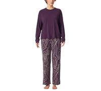 Schiesser Damen Schlafanzug Set lang Modal-Selected Premium Pyjamaset, Pflaume_181891, 38