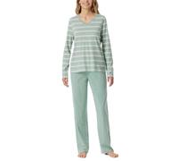 Schiesser Damen Schlafanzug Set lang weiche Baumwolle - Nightwear