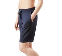 Schiesser Damen Schlafhose kurz Bermuda Mix + Relax Modal Blau