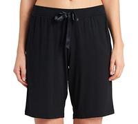 Schiesser Damen Schlafhose Kurz Bermuda Modal - Mix + Relax Pyjamaunterteil, Schwarz_175479, 34 EU