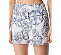 Shorts SCHIESSER "SCHIESSER 150 YEARS", Damen, Gr. 42, N-Gr, bunt (multicolor 1), Single Jersey, Obermaterial: 100% Baumwolle, casual, kurz, Hosen, seitliche Taschen, weites Bein, Baumwolle, Bindekord