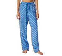 Schiesser Damen Schlafhose lang mit Bündchen Baumwolle Stretch - Mix + Relax, Jade_182056, 48