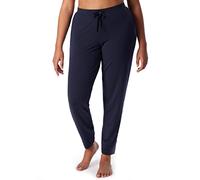Schiesser Pyjamahose Mix+Relax lang Modal mit Bündchen Damen Blau Größe 34
