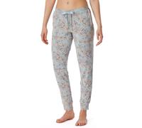 Schiesser Damen Schlafhose lang mit Bündchen Modal-Mix + Relax Pyjamaunterteil, Bluebird_175481, 44