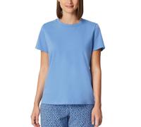 Schiesser Damen T-Shirt Rundhals Kurzarm Baumwolle Mix+Relax Aqua Größe 42