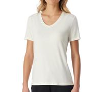 SCHIESSER - T-Shirt V-Ausschnitt naturweiss - Gr. - 42