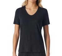 Shirt kurzarm V-Ausschnitt schwarz - Mix+Relax 44