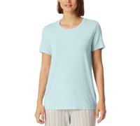 Schiesser Damen Schlafshirt Kurzarm Modal-Mix + Relax Pyjamaoberteil, Aquarium_182638, 36