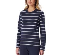 Shirt langarm dunkelblau-weiß geringelt - Mix+Relax 48