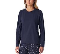 SCHIESSER - Shirt langarm Rundhals deep blue - Gr. - 38