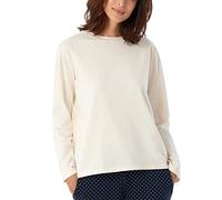 Schiesser Damen Schlafshirt Langarm Baumwolle - Mix + Relax, Creme_179273, 36