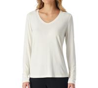 Shirt langarm V-Ausschnitt naturweiß - Mix+Relax 46
