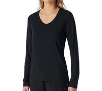 Shirt langarm V-Ausschnitt schwarz - Mix+Relax 38