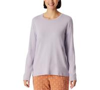 Schiesser Damen Schlafshirt Langarm Modal-Mix + Relax Pyjamaoberteil, veilchen_182108, 36