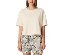 Schiesser Damen Schlafshirt T-Shirt Kurzarm Rundhals Cropped - Mix + Relax