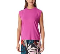 Pyjamaoberteil SCHIESSER "Mix + Relax", Damen, Gr. 44, 508, rot, Single Jersey, Obermaterial: 95% Modal, 5% Elasthan, bequem hüftlang, Rundhals, Shirts, mit Rundhalsausschnitt, Modalmix (59734731-44)