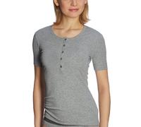 Schiesser Damen Shirt 1/2 Arm Unterhemd, Grau (202-grau-mel.), 46 (3XL)